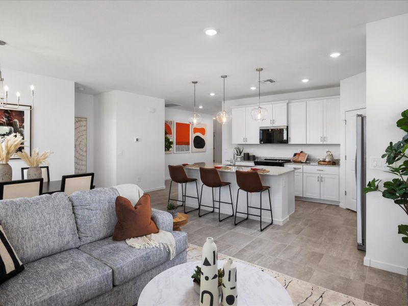 Furnished interior view inside a new home in Allure Vista Estate Series, Buckeye (Image 6).