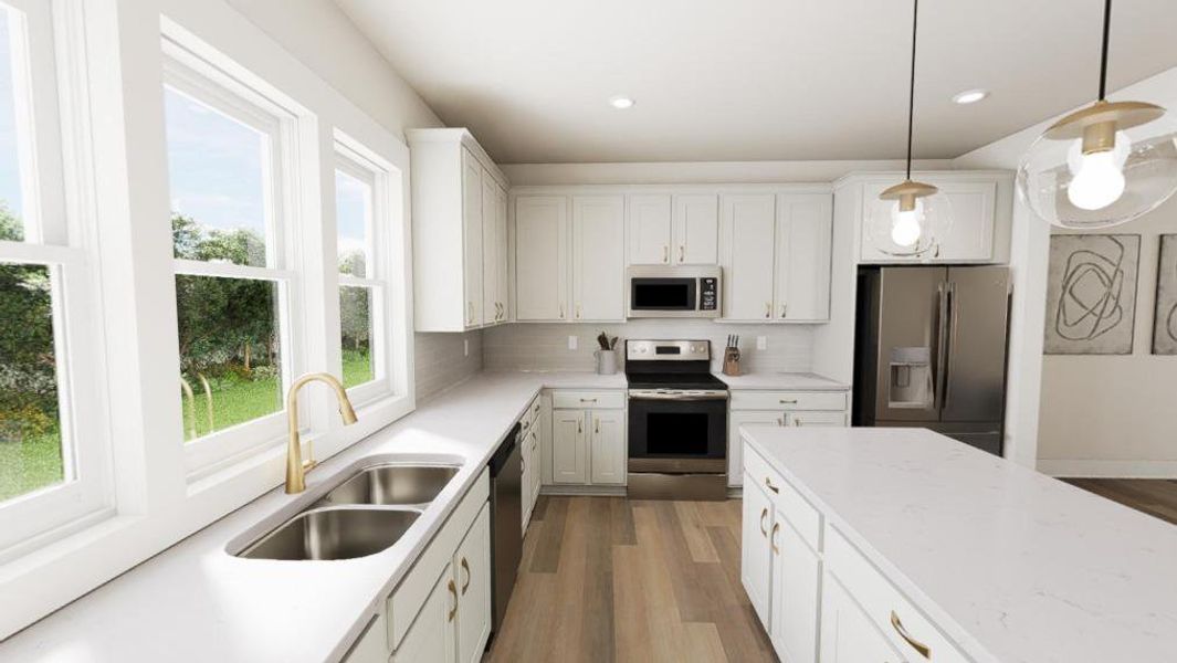 Furnished interior view inside a new home in Allen Park, Raleigh (Image 8).