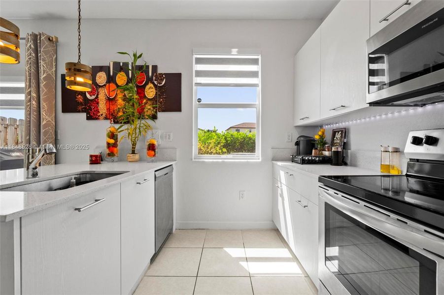 Furnished interior view inside a new home in , Miami (Image 10).