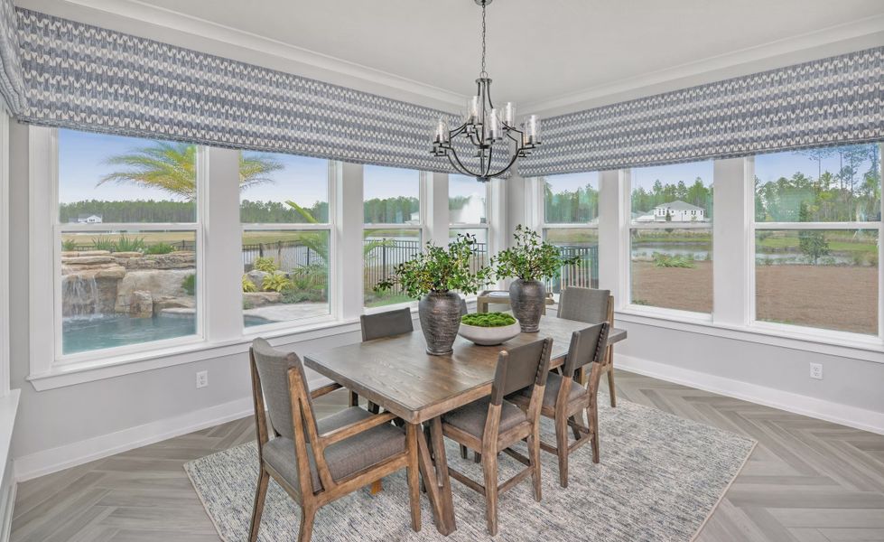 Furnished interior view inside a new home in Middlebourne, St. Johns (Image 12). Furnished interior view inside a new home in Middlebourne, St. Johns (Image 12).
