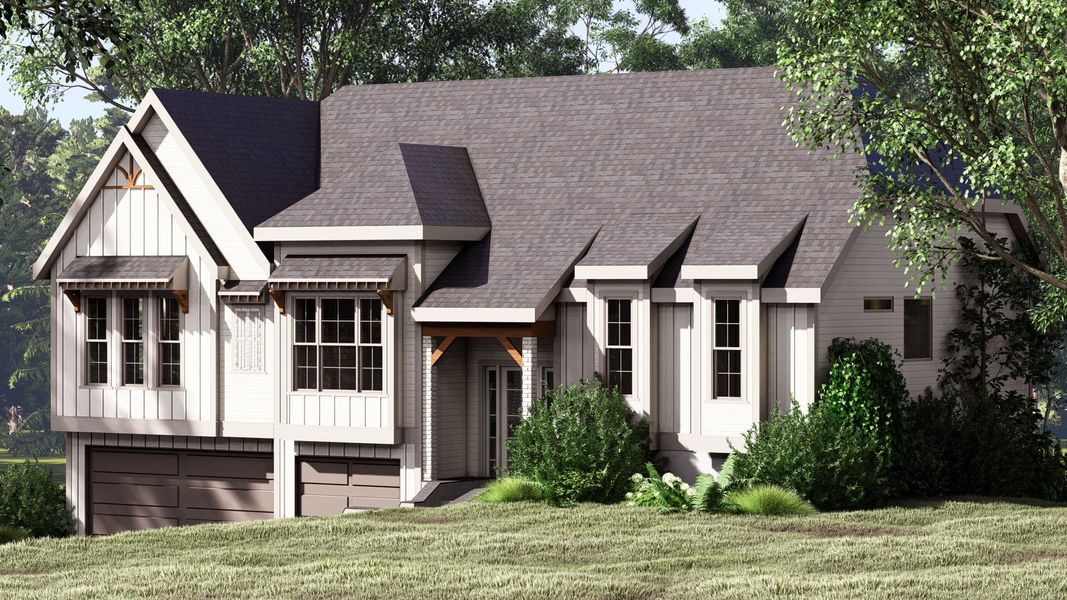 Representative exterior photo of a completed home built from the The Bayfield by Greentech Homes LLC in The Thicket at Sedman Hills, Hixson, TN (Image 17).