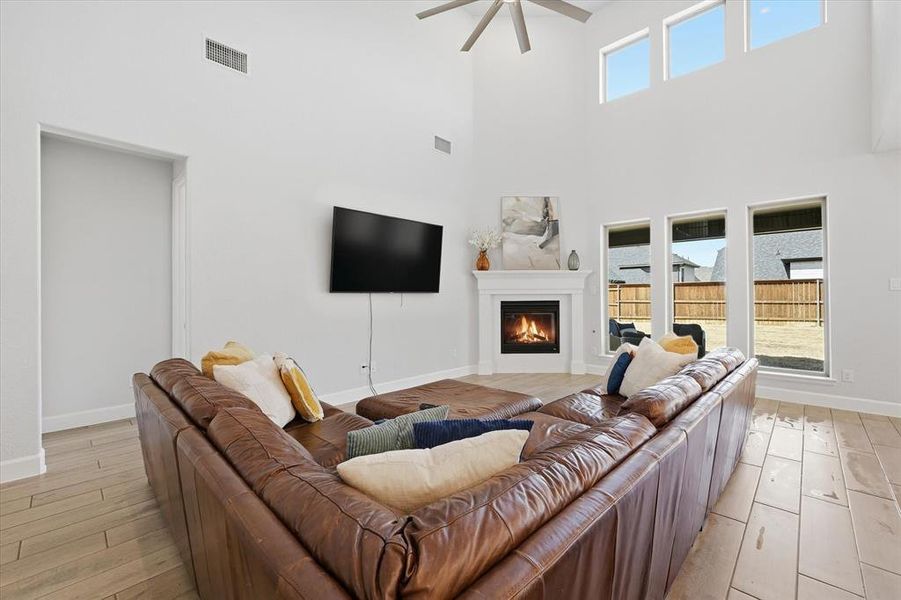 Furnished interior view inside a new home in Mustang Lakes, Celina (Image 5).