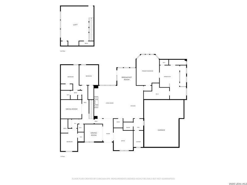 2D floor plan layout of this home in Waldsanger, New Braunfels, TX (Image 5).
