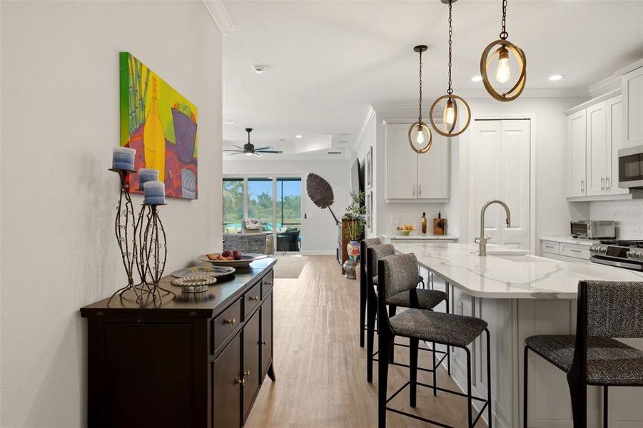 Furnished interior view inside a new home in , Venice (Image 30).