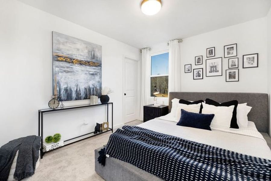 Representative furnished interior of a home built from the Miles II by True Homes in Colvin Park, Rock Hill (Image 18).