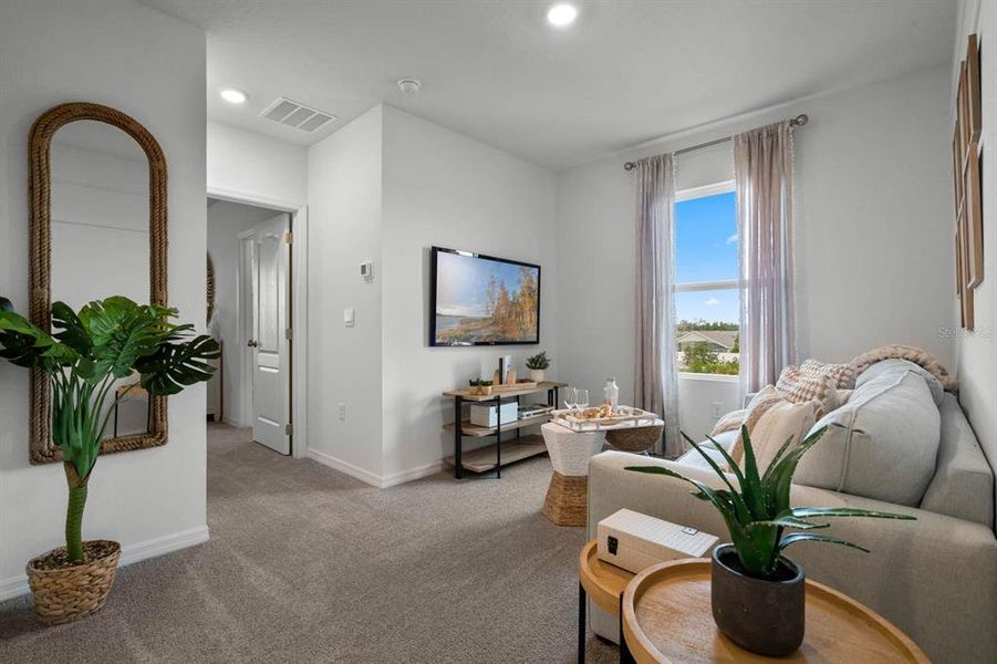 Furnished interior view inside a new home in Brentwood, Davenport (Image 28). Furnished interior view inside a new home in Brentwood, Davenport (Image 28).