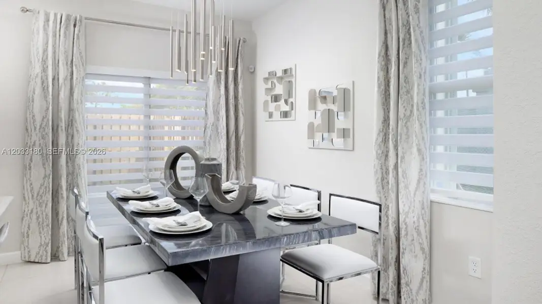 Furnished interior view inside a new home in Altamira, Homestead (Image 3). Furnished interior view inside a new home in Altamira, Homestead (Image 3).