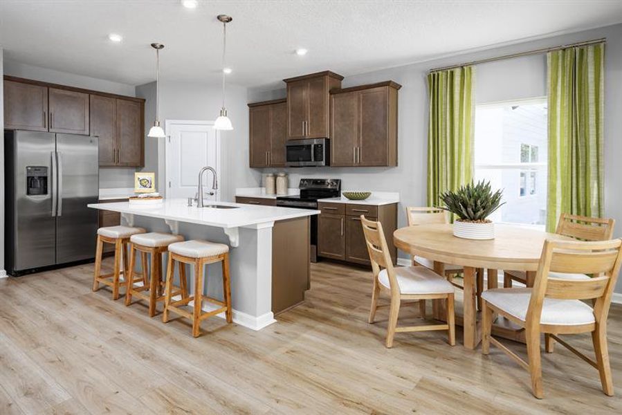 Furnished interior view inside a new home in Seminole Palms Single-Family Homes, Palm Coast (Image 6).