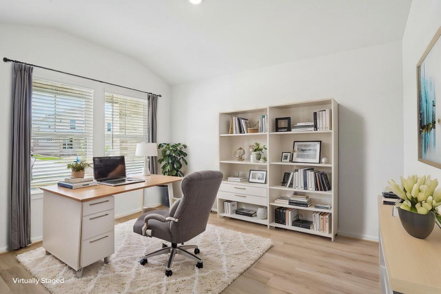 Furnished interior view inside a new home in Riviera Pines - Premier Series, Huffman (Image 8).