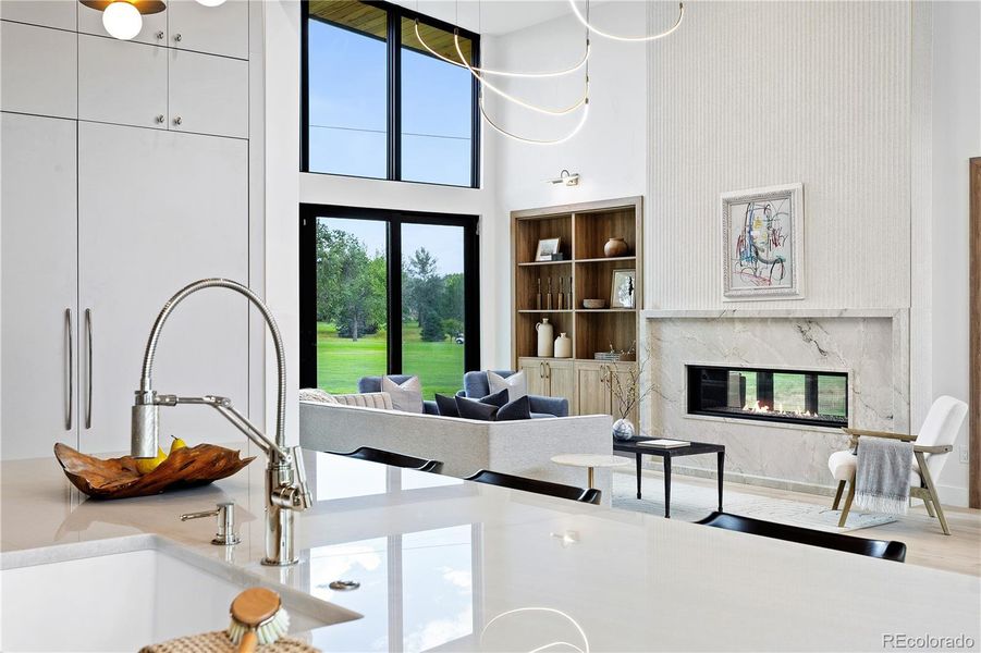 Furnished interior view inside a new home in , Denver (Image 19).