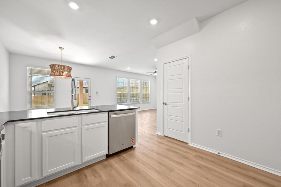 Furnished interior view inside a new home in Creekside at Estancia, Austin (Image 11).