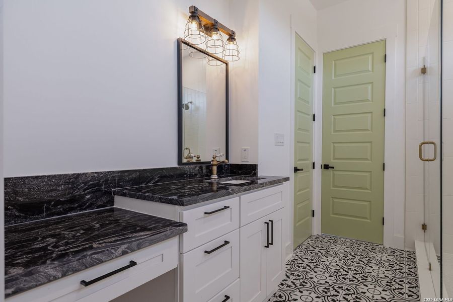 Furnished interior view inside a new home in , Fischer (Image 6).