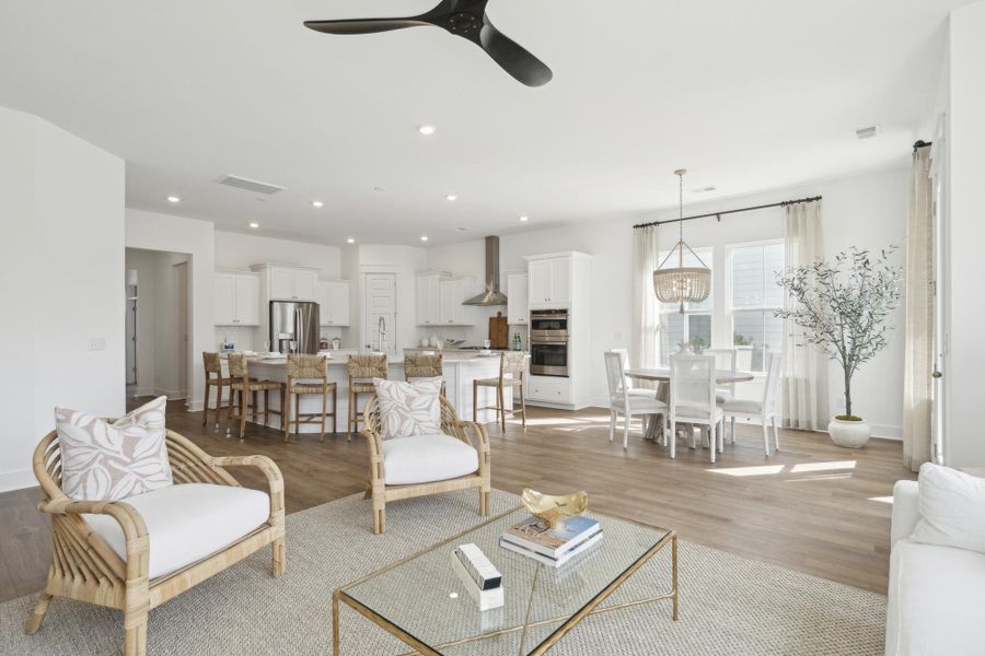 Furnished interior view inside a new home in Limehouse Farms: Arbor Collection, Summerville (Image 4). Furnished interior view inside a new home in Limehouse Farms: Arbor Collection, Summerville (Image 4).