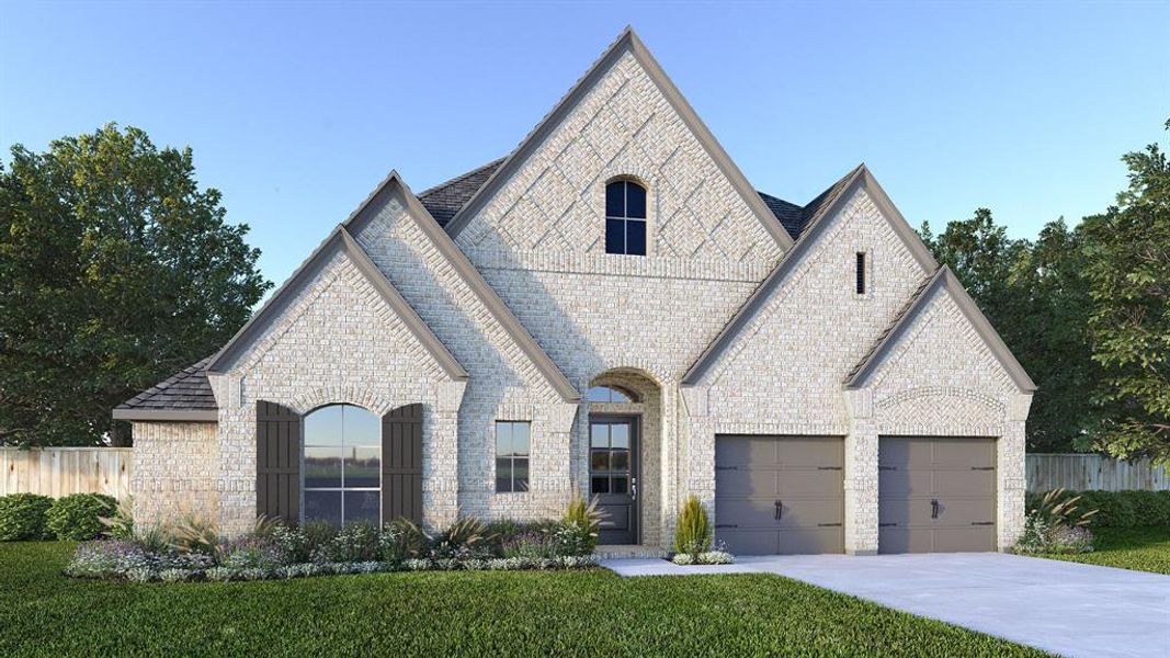 Front exterior of a new home in Lakewood Village, Lakewood Village, TX, highlighting curb appeal (Image 1). Front exterior of a new home in Lakewood Village, Lakewood Village, TX, highlighting curb appeal (Image 1).