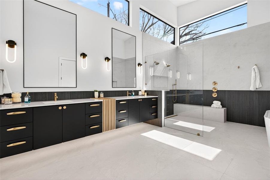 Furnished interior view inside a new home in , Dallas (Image 16).