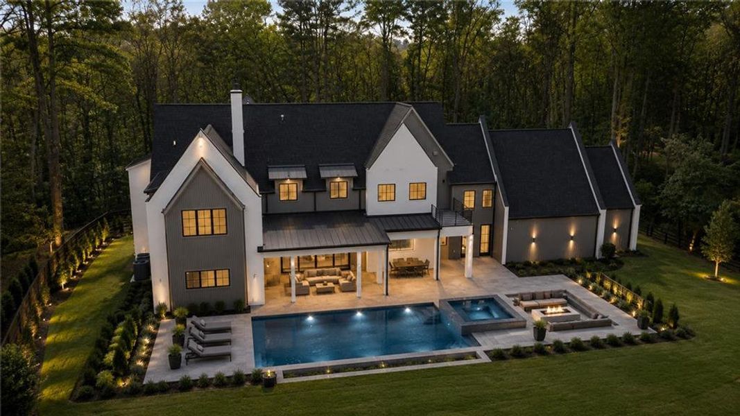 Front exterior of a new home in , Roswell, GA, highlighting curb appeal (Image 29).