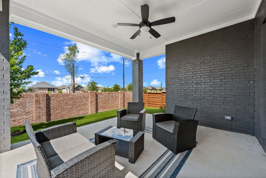 Representative exterior details of a home built from the Plan 2 by Monarch Homes in Royal Court, Frisco (Image 4).