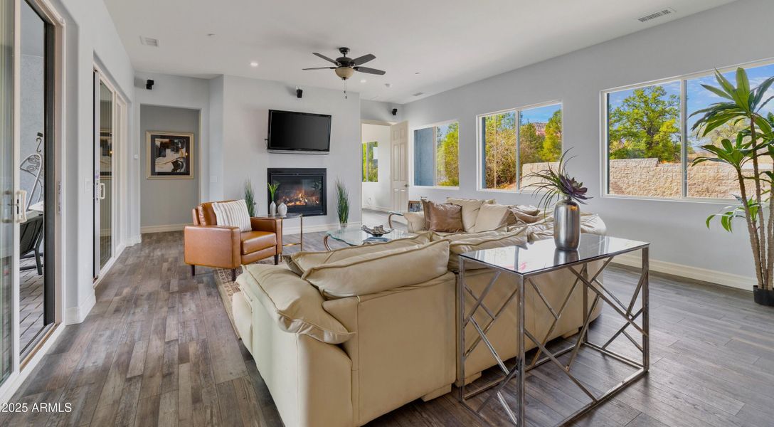 Open concept living area