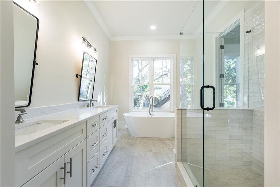 Furnished interior view inside a new home in , Atlanta (Image 6).