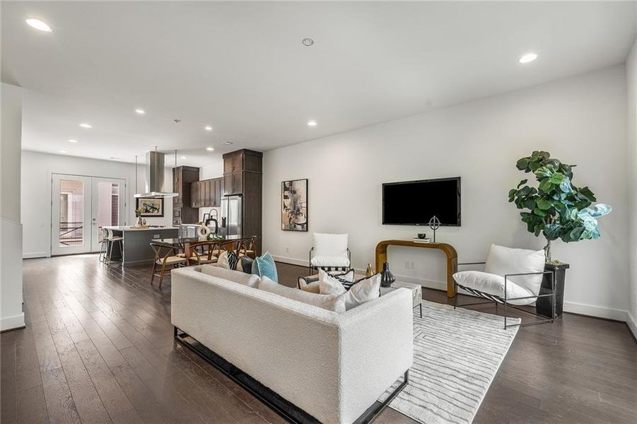 Furnished interior view inside a new home in , Atlanta (Image 10).