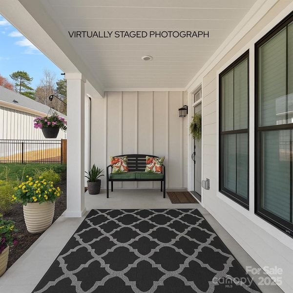 VIRTUALLY STAGED PORCH