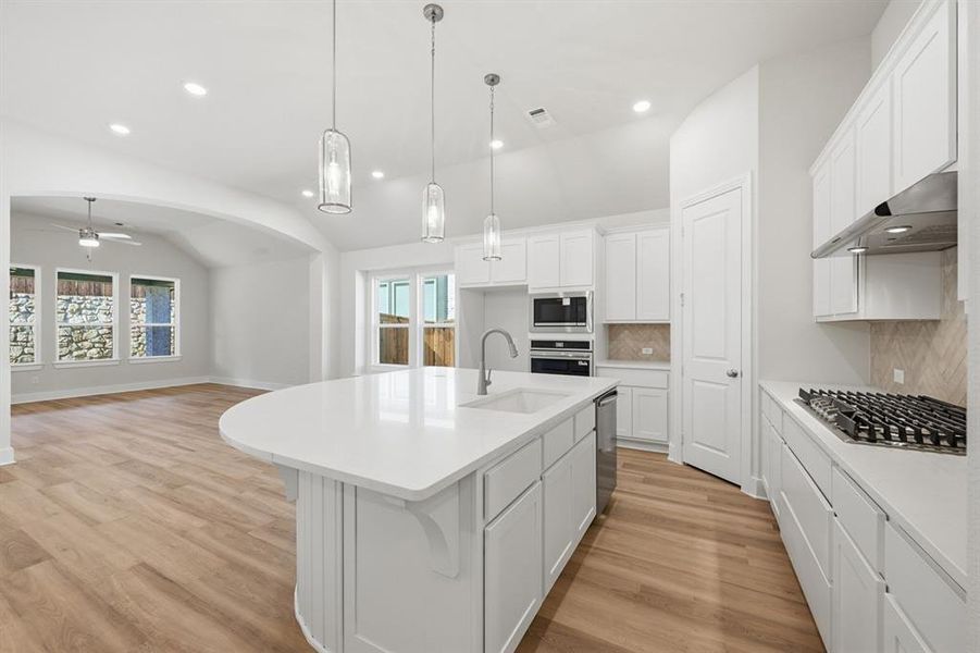 Furnished interior view inside a new home in Gateway Village - The Reserve, Denison (Image 6). Furnished interior view inside a new home in Gateway Village - The Reserve, Denison (Image 6).