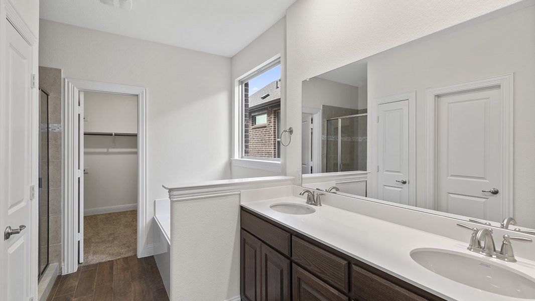Representative furnished interior of a home built from the Hampton by D.R. Horton in Morning Ridge, Princeton (Image 4).
