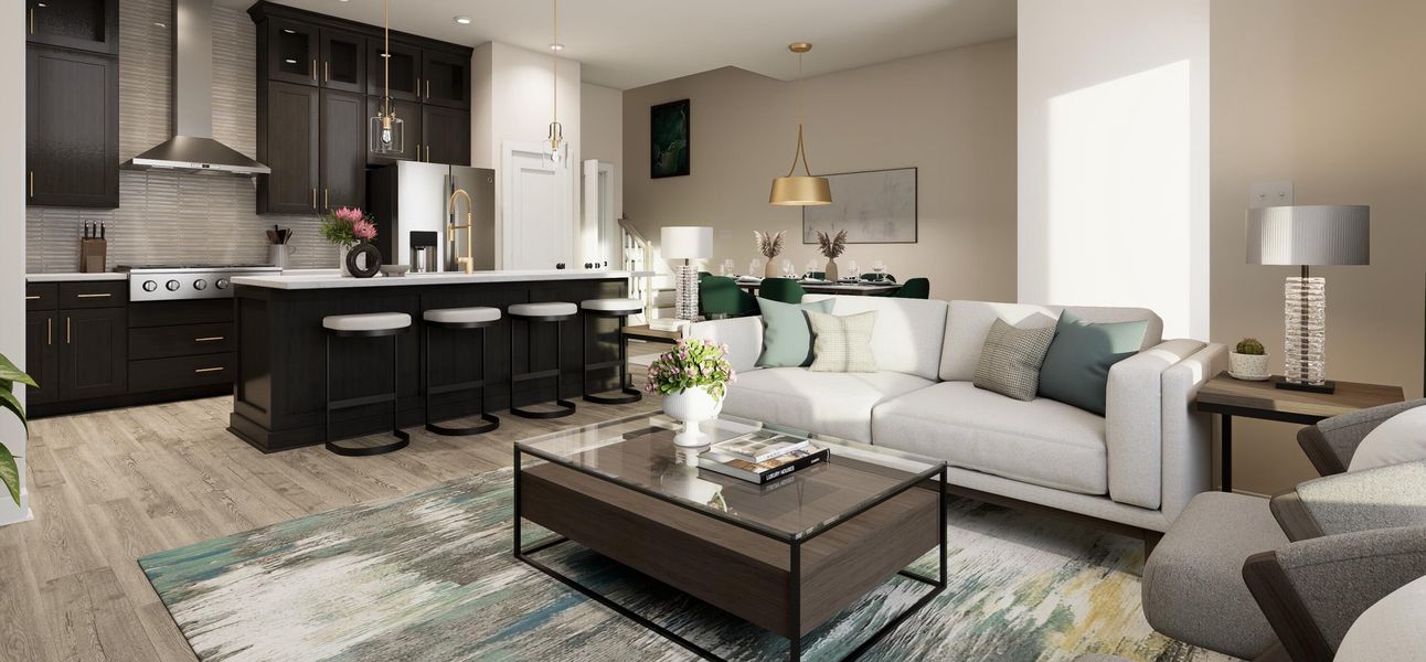 Furnished interior view inside a new home in , Charleston (Image 17).