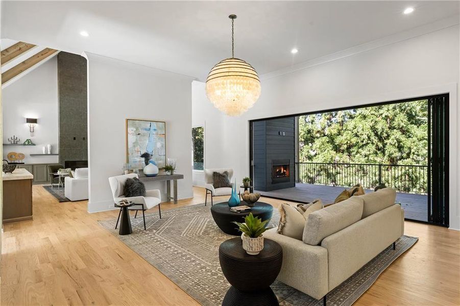 Furnished interior view inside a new home in , Marietta (Image 42).