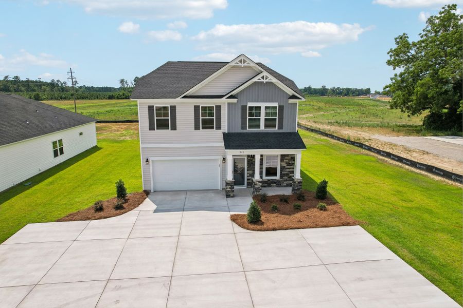 Representative exterior photo of a completed home built from the Bentcreek II by Great Southern Homes in Old Charleston Acres, Pelion, SC (Image 34).