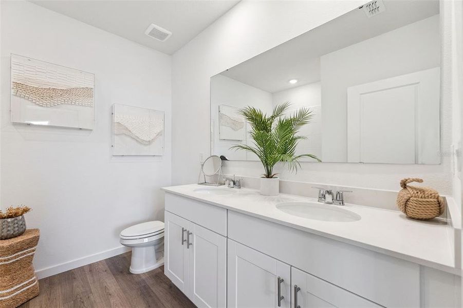 Furnished interior view inside a new home in Halifax Plantation Villas, Ormond Beach (Image 22).