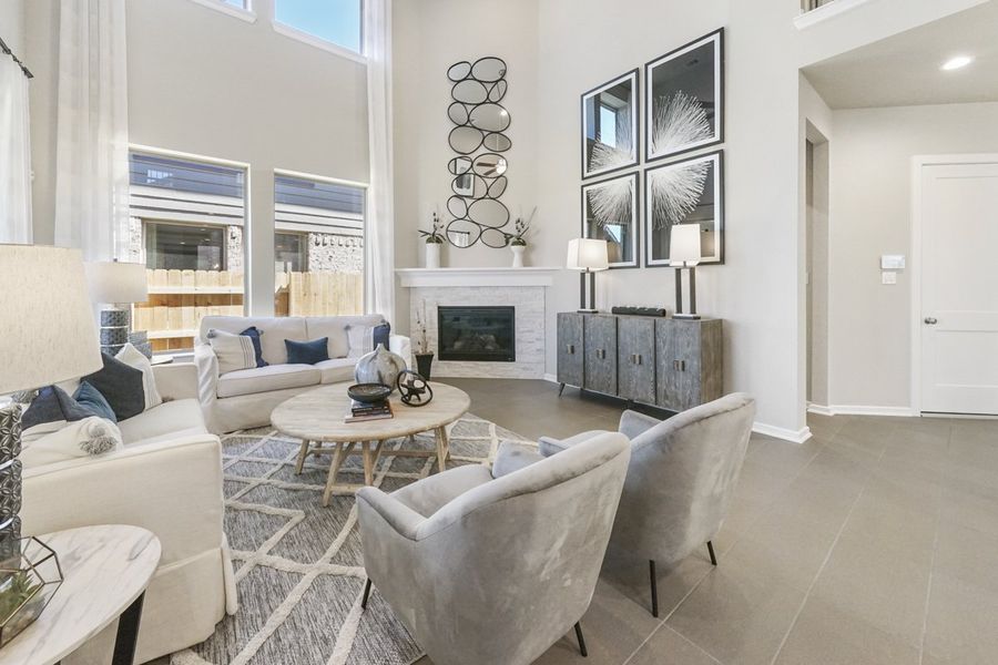 Furnished interior view inside a new home in Wood Leaf Reserve, Tomball (Image 19).