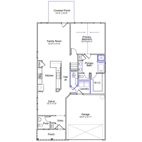 2D floor plan layout of this home in Ellington, Elgin, SC (Image 2). 2D floor plan layout of this home in Ellington, Elgin, SC (Image 2).