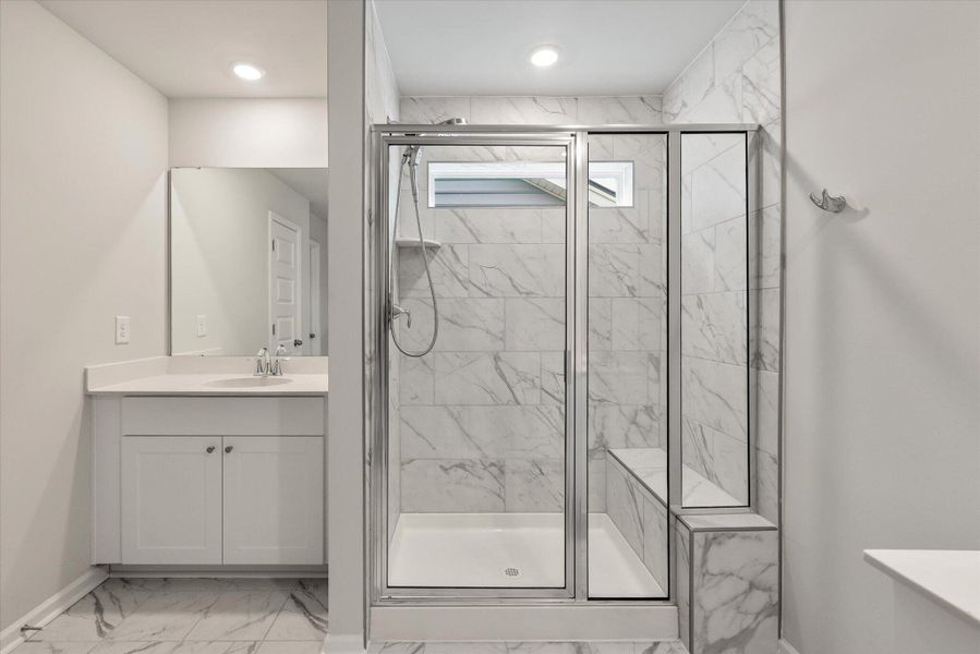 Furnished interior view inside a new home in Sweetgrass at Summers Corner, Summerville (Image 33).