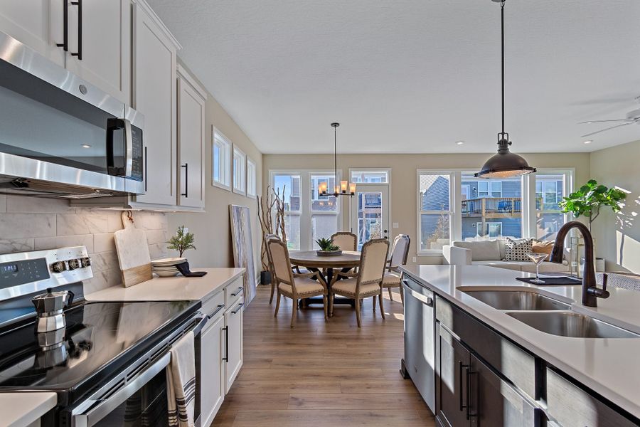 Representative furnished interior of a home built from the Edenton by Fischer Homes in Easton Park, Dallas (Image 5).