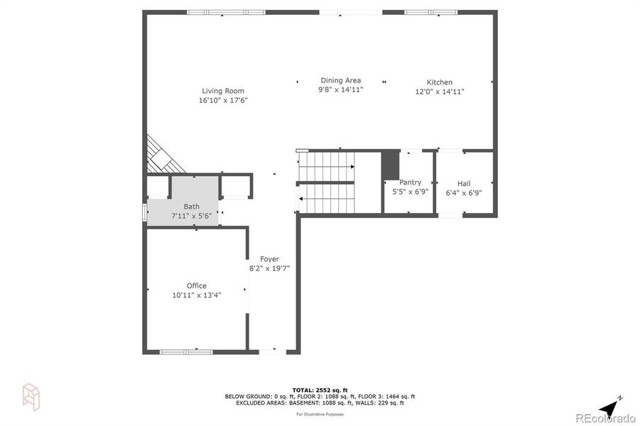 2D floor plan layout of this home in Murphy Creek, Aurora, CO (Image 3).