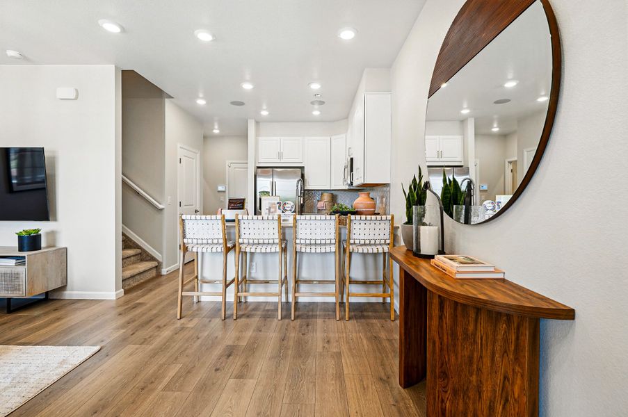 Representative furnished interior of a home built from the Backcountry by Taylor Morrison in Parterre Townhomes - The Westerly Collection, Thornton (Image 10).
