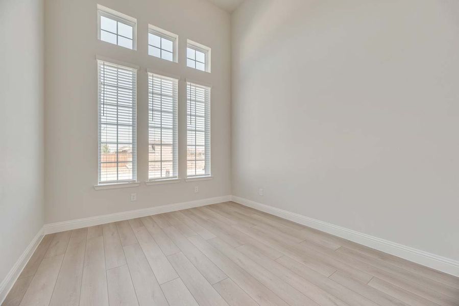 Representative unfurnished interior of a home built from the Fairhaven by Pacesetter Homes in Clearview Ranch, Royse City (Image 20). Representative unfurnished interior of a home built from the Fairhaven by Pacesetter Homes in Clearview Ranch, Royse City (Image 20).