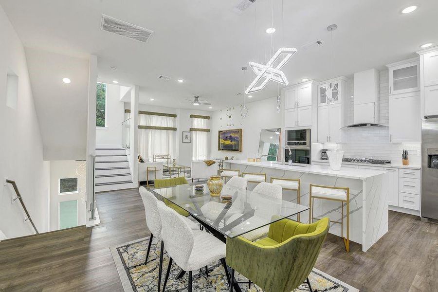 Furnished interior view inside a new home in , Houston (Image 10).