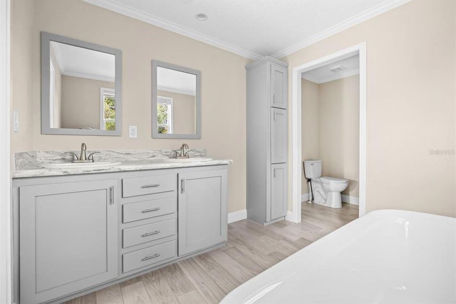 Furnished interior view inside a new home in , Okeechobee (Image 9).