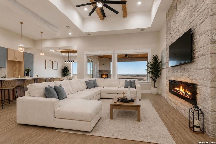 Furnished interior view inside a new home in , La Vernia (Image 16). Furnished interior view inside a new home in , La Vernia (Image 16).