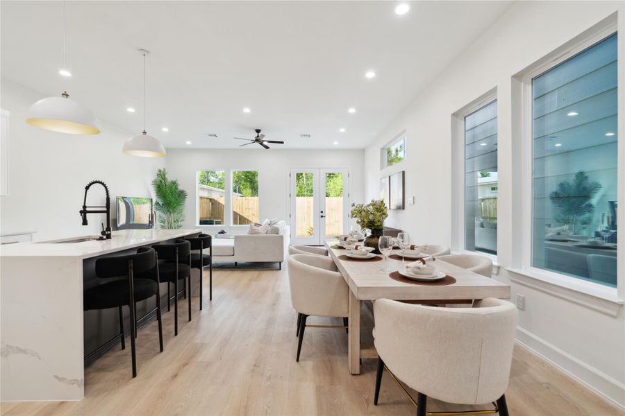 Furnished interior view inside a new home in , Houston (Image 12).