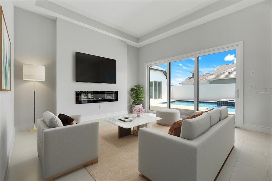 Furnished interior view inside a new home in Toscana, Palm Coast (Image 10).