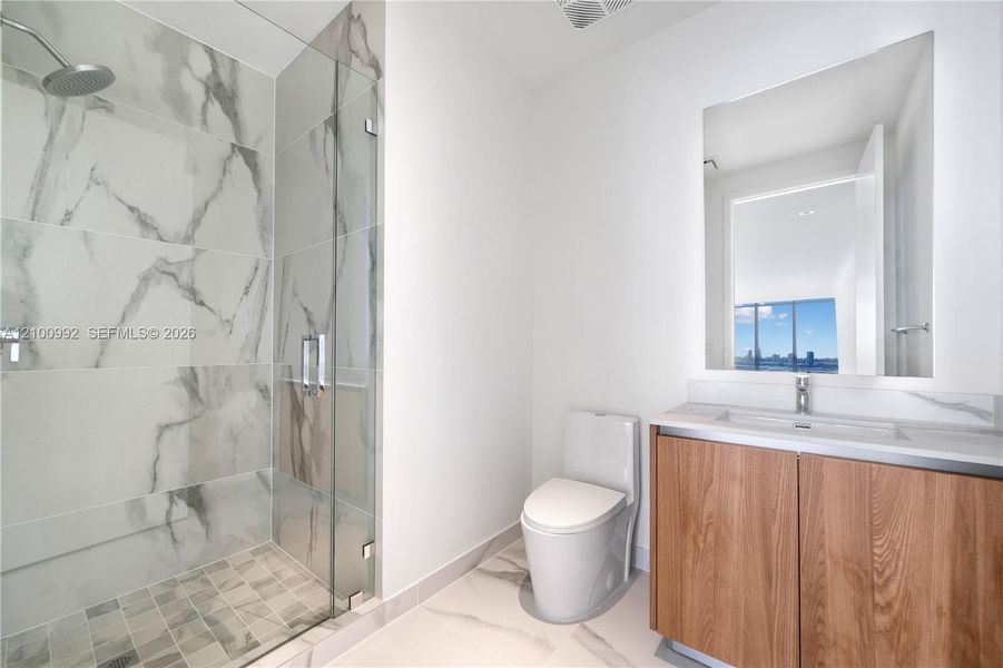 Furnished interior view inside a new home in , Miami (Image 9).