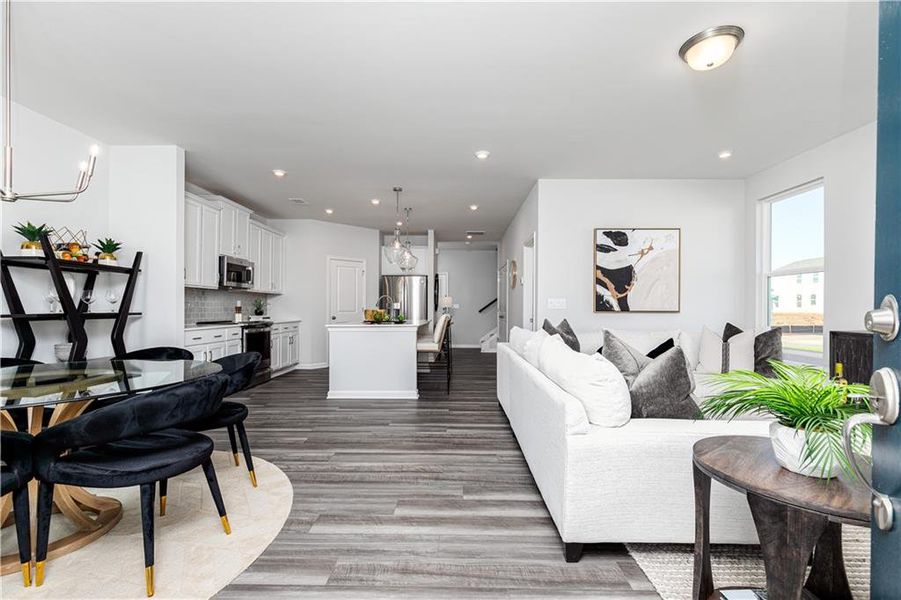 Furnished interior view inside a new home in , Powder Springs (Image 11).