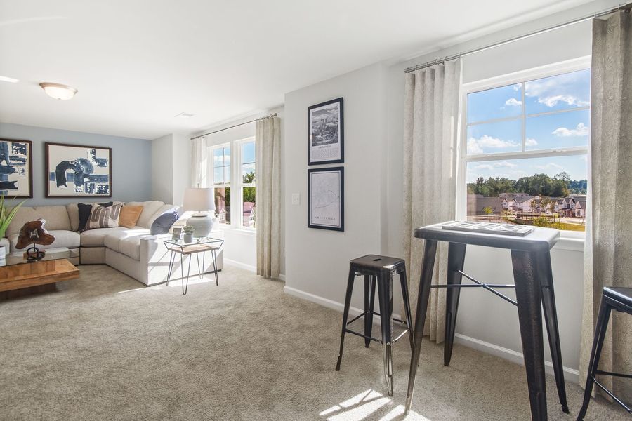 Furnished interior view inside a new home in Bridgeport Single Family Homes, Greenville (Image 38).