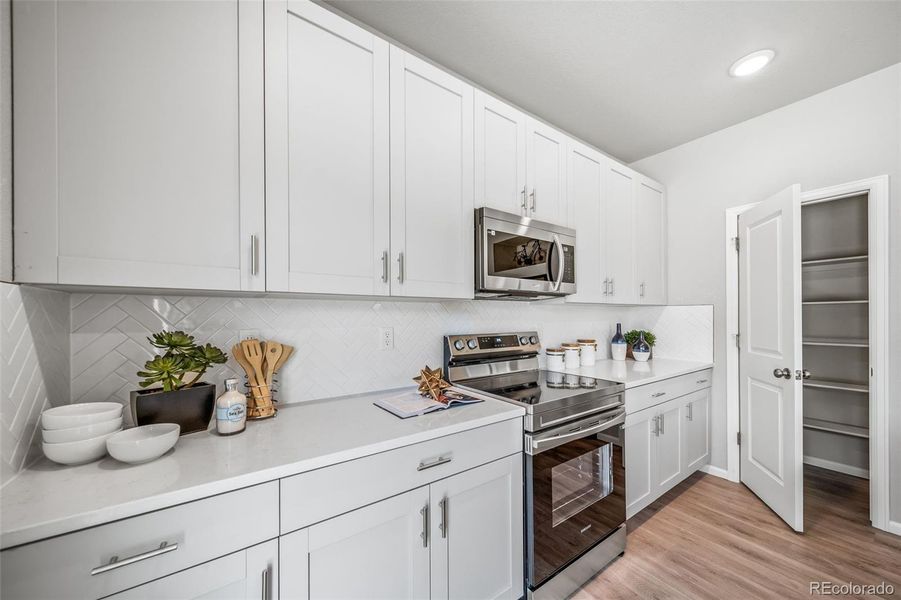 Furnished interior view inside a new home in , Aurora (Image 38). Furnished interior view inside a new home in , Aurora (Image 38).