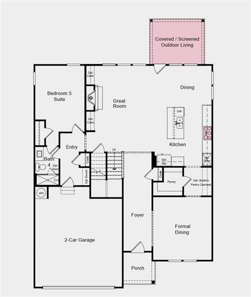 2D floor plan layout of this home in Bailey Fence, Dacula, GA (Image 3). 2D floor plan layout of this home in Bailey Fence, Dacula, GA (Image 3).