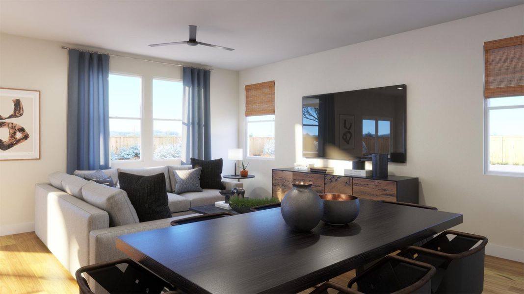 Furnished interior view inside a new home in , Kyle (Image 12).