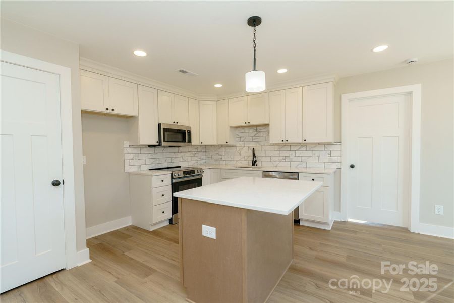 Kitchen View (Island is white in this house)